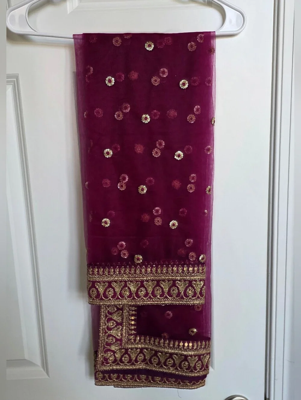 Deep Purple Embroidered Lehenga Choli – US 6 Small